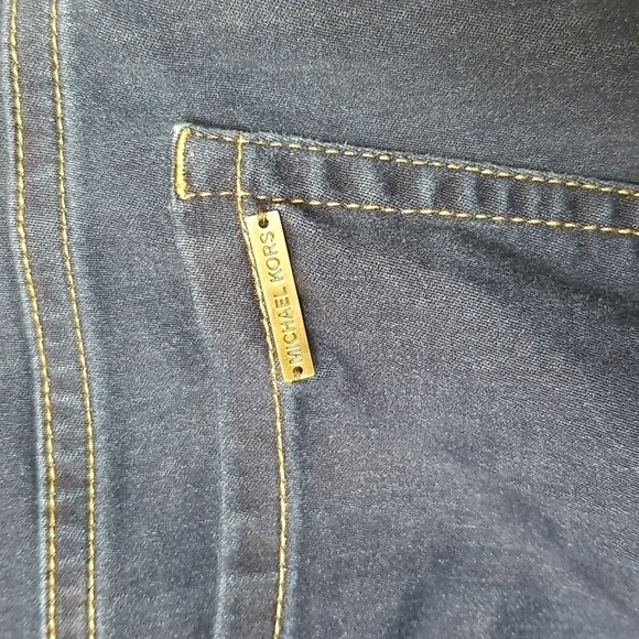 Michael Kors SZ 10 Jeans Dark Wash Ava Super Skinny Lightweight - Picture 7 of 16